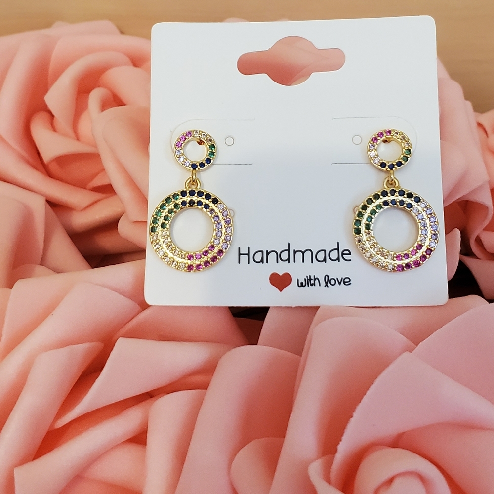 Circle Drop Earrings